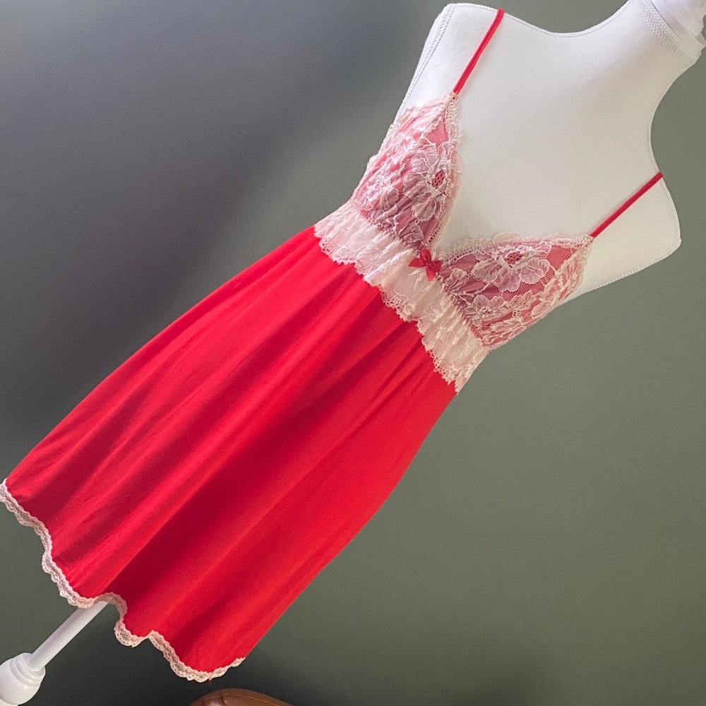 Victoria's Secret slip dress with lace trim
